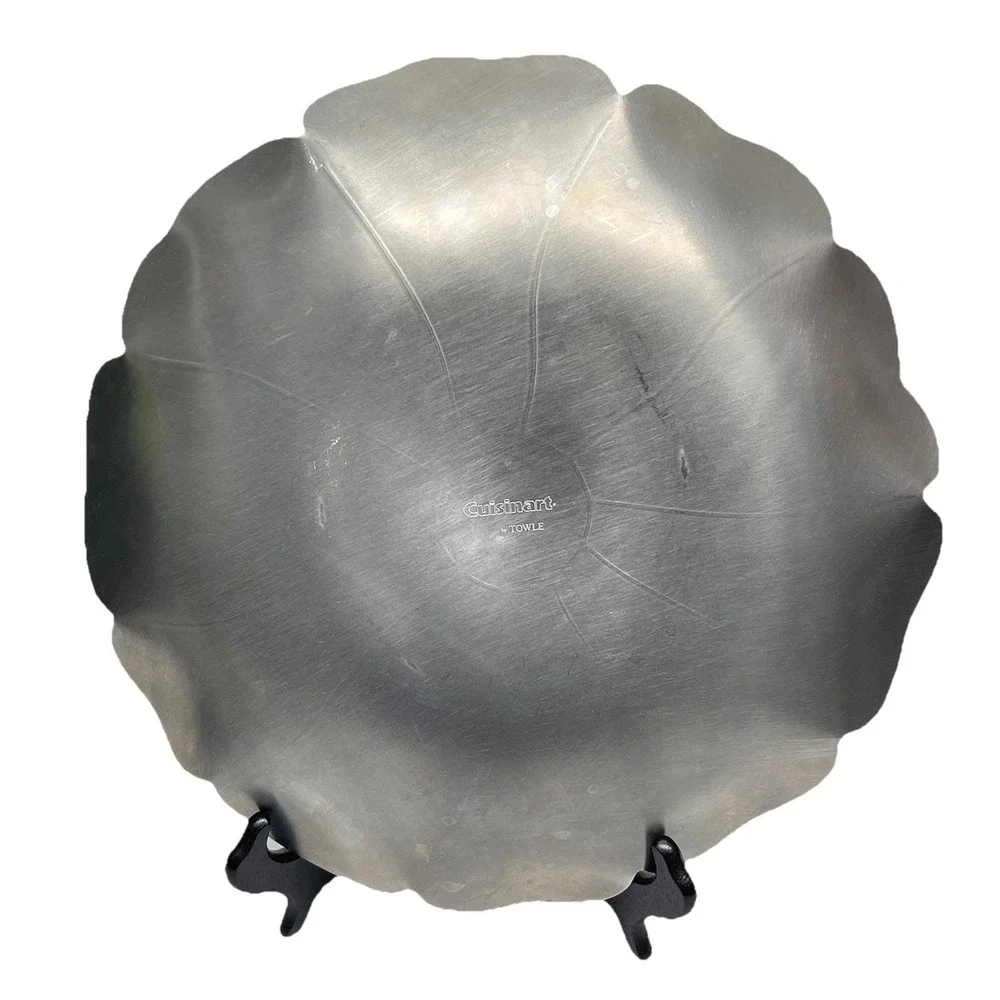 Cuisinart by Towle‎ Flower Blossom Serving Tray Platter Bowl Cast Aluminum 11.5